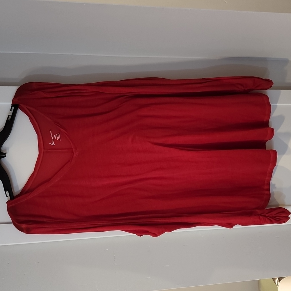 Lane Bryant, Red long sleeve Top. 18/20